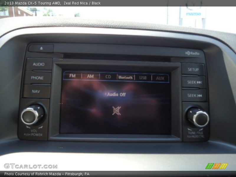 Zeal Red Mica / Black 2013 Mazda CX-5 Touring AWD