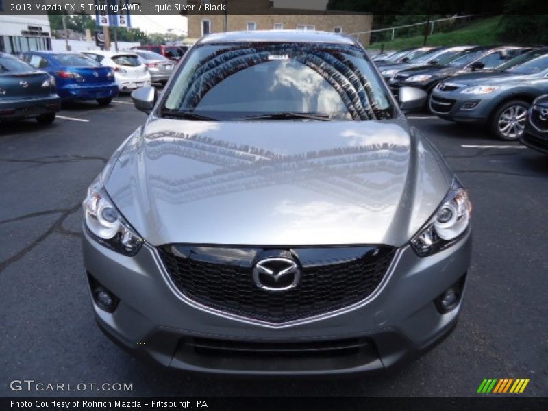 Liquid Silver / Black 2013 Mazda CX-5 Touring AWD