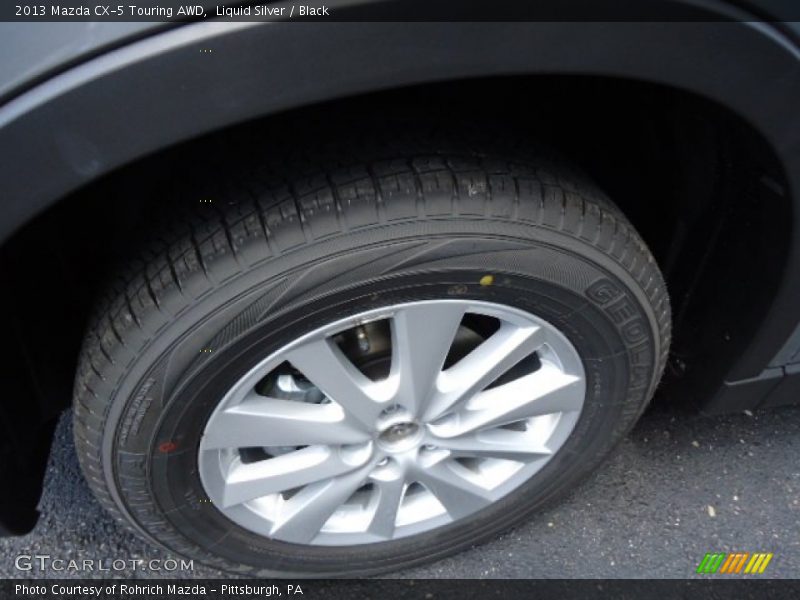 Liquid Silver / Black 2013 Mazda CX-5 Touring AWD