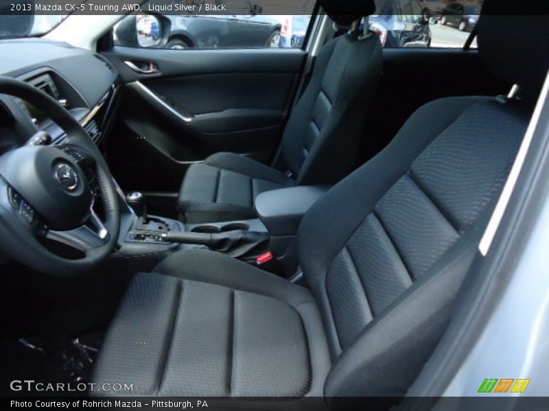 Liquid Silver / Black 2013 Mazda CX-5 Touring AWD