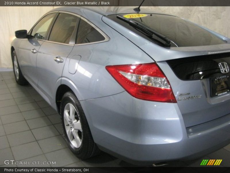 Glacier Blue Metallic / Black 2010 Honda Accord Crosstour EX