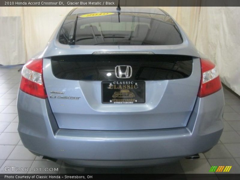 Glacier Blue Metallic / Black 2010 Honda Accord Crosstour EX