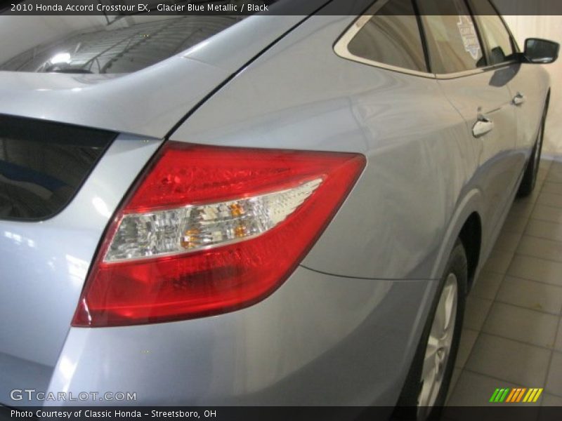 Glacier Blue Metallic / Black 2010 Honda Accord Crosstour EX
