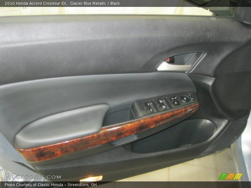 Glacier Blue Metallic / Black 2010 Honda Accord Crosstour EX