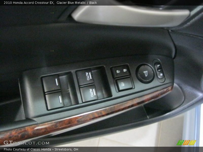 Glacier Blue Metallic / Black 2010 Honda Accord Crosstour EX