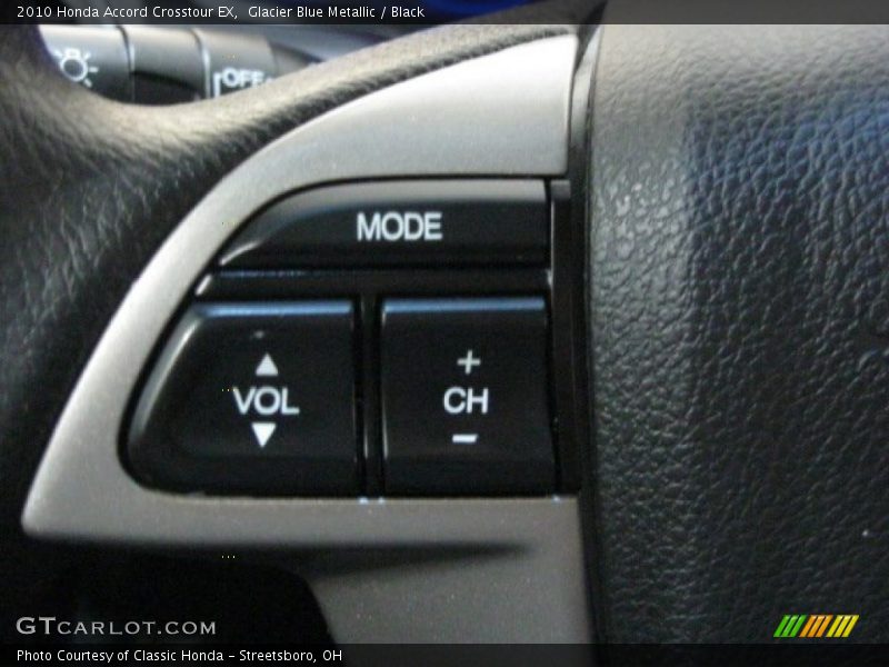 Glacier Blue Metallic / Black 2010 Honda Accord Crosstour EX