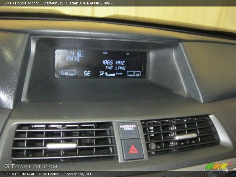 Glacier Blue Metallic / Black 2010 Honda Accord Crosstour EX