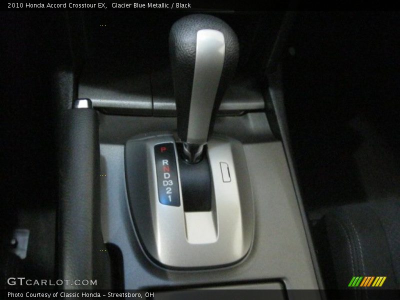 Glacier Blue Metallic / Black 2010 Honda Accord Crosstour EX