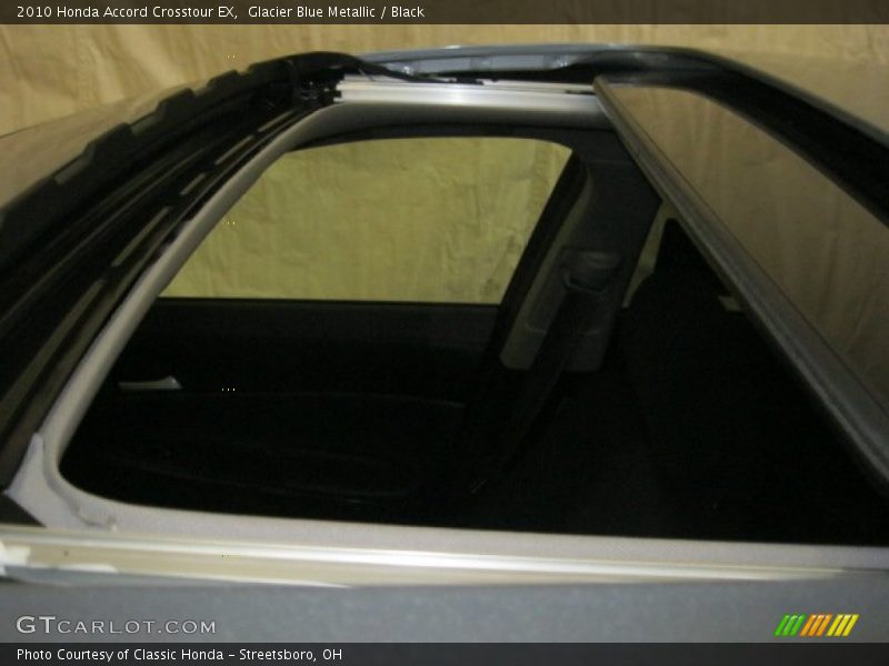 Glacier Blue Metallic / Black 2010 Honda Accord Crosstour EX
