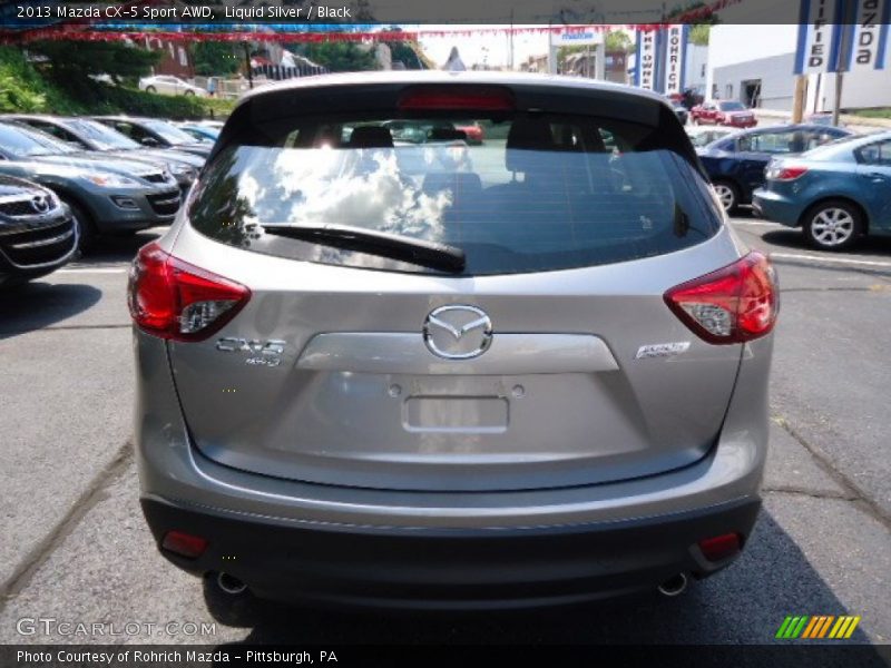 Liquid Silver / Black 2013 Mazda CX-5 Sport AWD