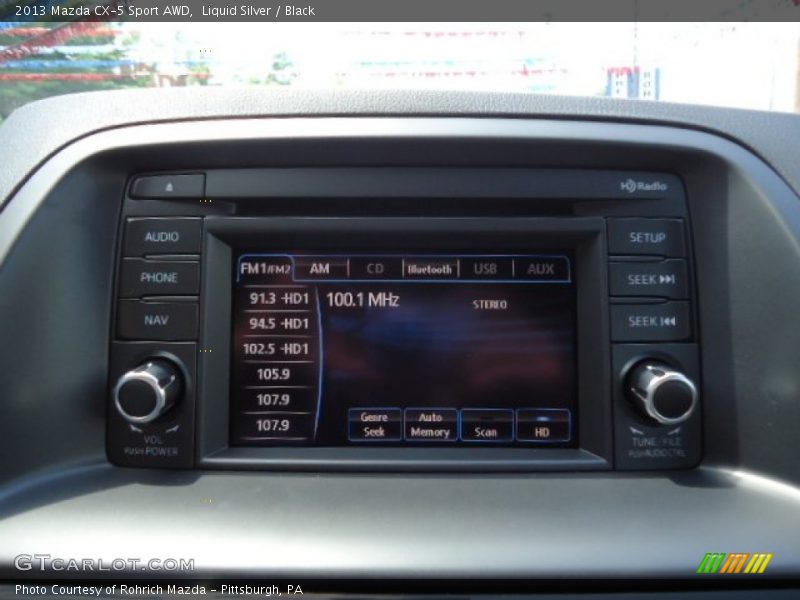 Liquid Silver / Black 2013 Mazda CX-5 Sport AWD