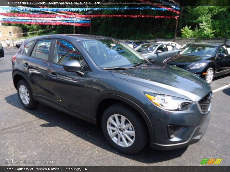 Metropolitan Gray Mica / Black 2013 Mazda CX-5 Sport