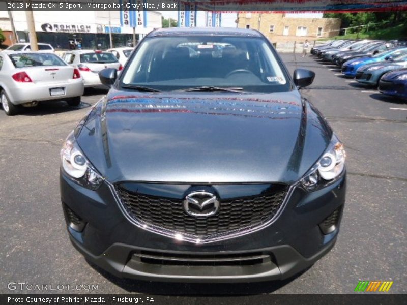Metropolitan Gray Mica / Black 2013 Mazda CX-5 Sport