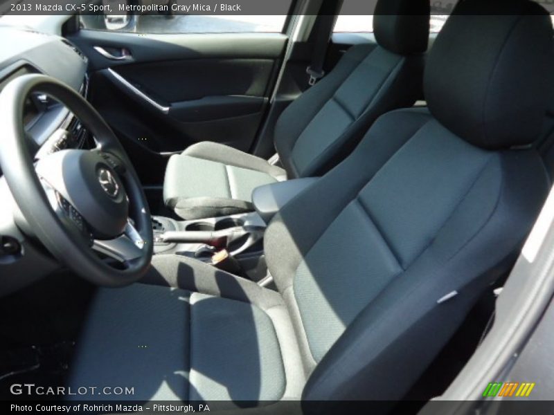 Metropolitan Gray Mica / Black 2013 Mazda CX-5 Sport