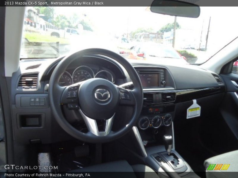 Metropolitan Gray Mica / Black 2013 Mazda CX-5 Sport
