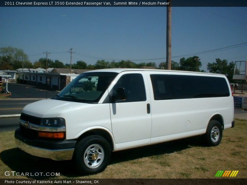 Summit White / Medium Pewter 2011 Chevrolet Express LT 3500 Extended Passenger Van