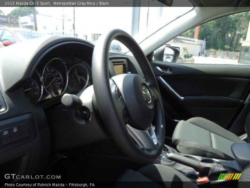 Metropolitan Gray Mica / Black 2013 Mazda CX-5 Sport
