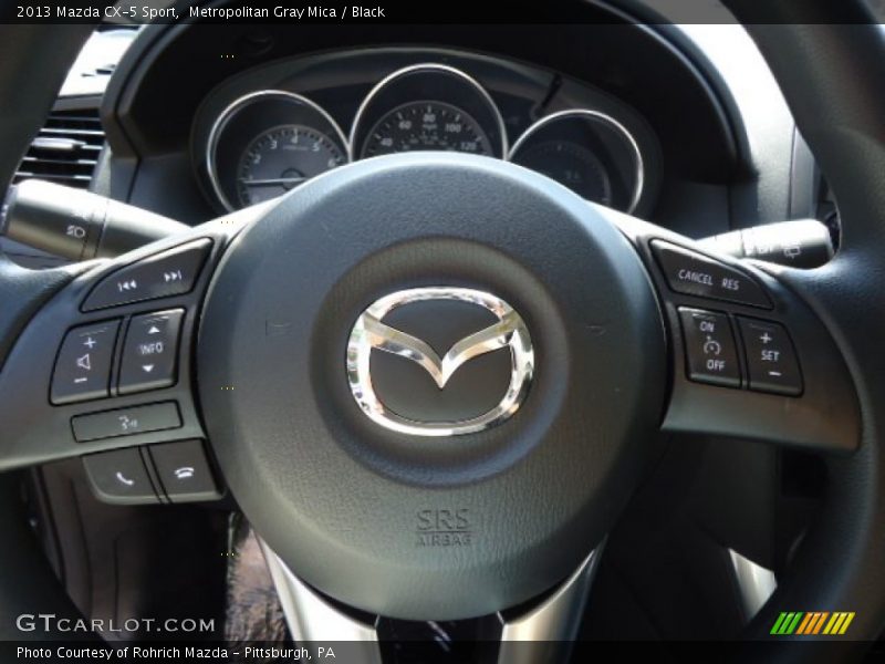 Metropolitan Gray Mica / Black 2013 Mazda CX-5 Sport