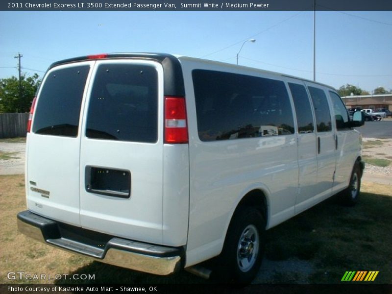 Summit White / Medium Pewter 2011 Chevrolet Express LT 3500 Extended Passenger Van