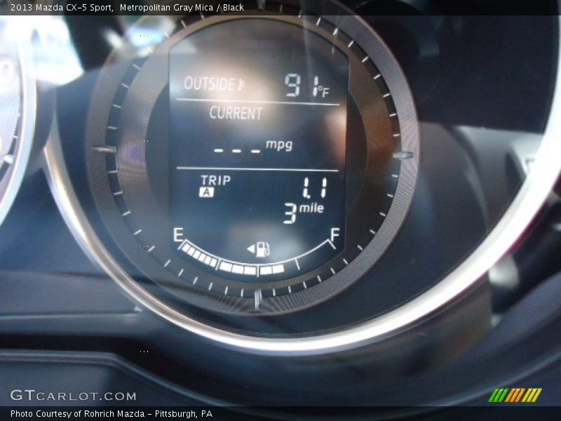 Metropolitan Gray Mica / Black 2013 Mazda CX-5 Sport
