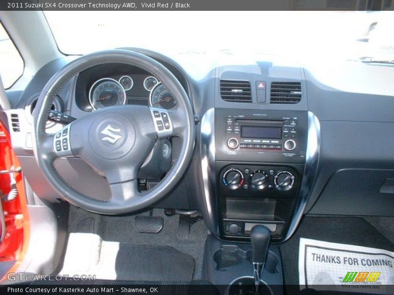 Vivid Red / Black 2011 Suzuki SX4 Crossover Technology AWD