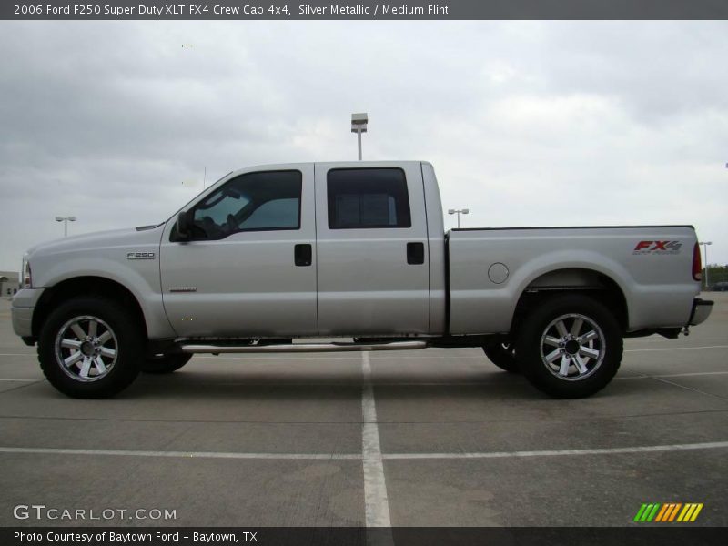 Silver Metallic / Medium Flint 2006 Ford F250 Super Duty XLT FX4 Crew Cab 4x4