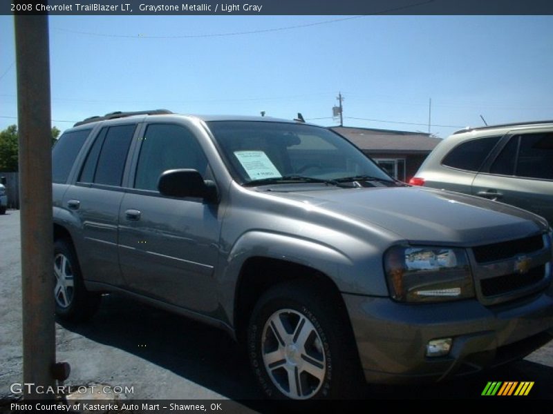 Graystone Metallic / Light Gray 2008 Chevrolet TrailBlazer LT