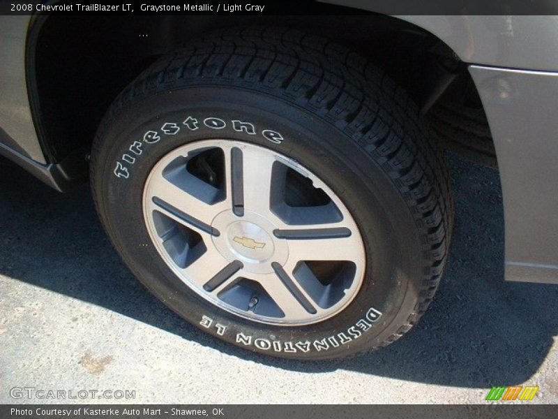 Graystone Metallic / Light Gray 2008 Chevrolet TrailBlazer LT