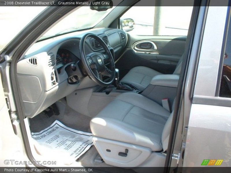 Graystone Metallic / Light Gray 2008 Chevrolet TrailBlazer LT