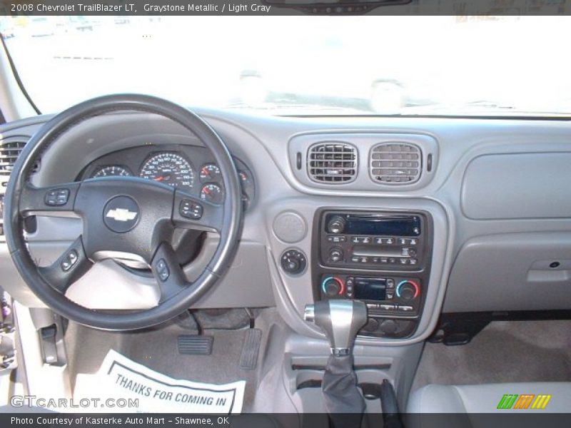 Graystone Metallic / Light Gray 2008 Chevrolet TrailBlazer LT