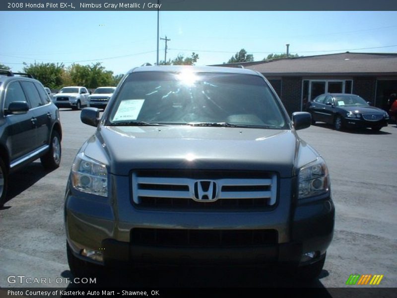 Nimbus Gray Metallic / Gray 2008 Honda Pilot EX-L
