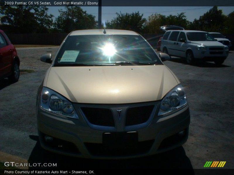Gold Mist Metallic / Ebony 2009 Pontiac G6 V6 Sedan