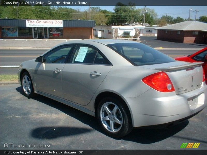 Gold Mist Metallic / Ebony 2009 Pontiac G6 V6 Sedan