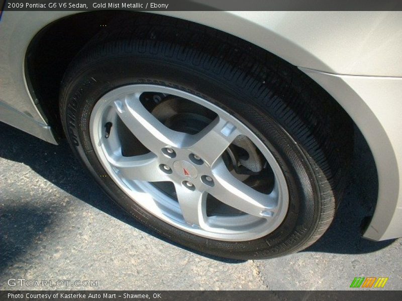 Gold Mist Metallic / Ebony 2009 Pontiac G6 V6 Sedan