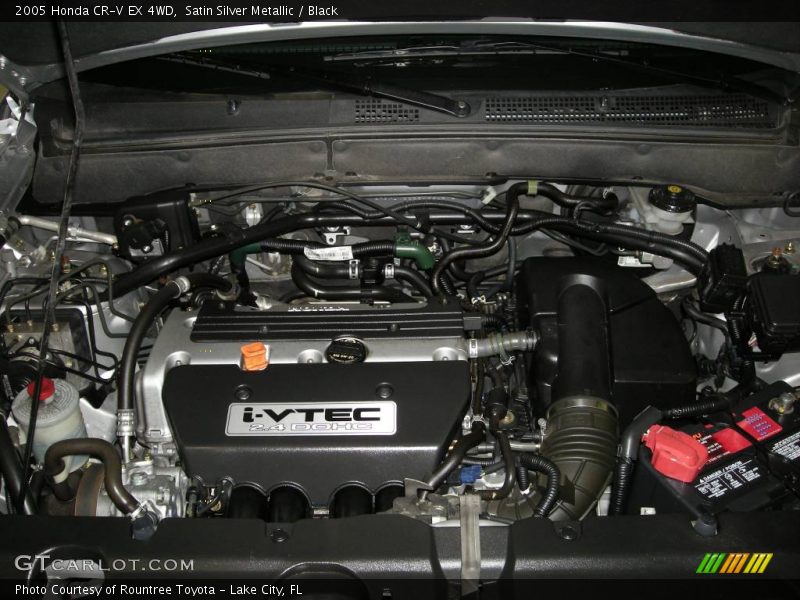 Satin Silver Metallic / Black 2005 Honda CR-V EX 4WD