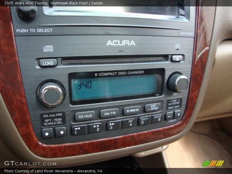 Nighthawk Black Pearl / Saddle 2005 Acura MDX Touring