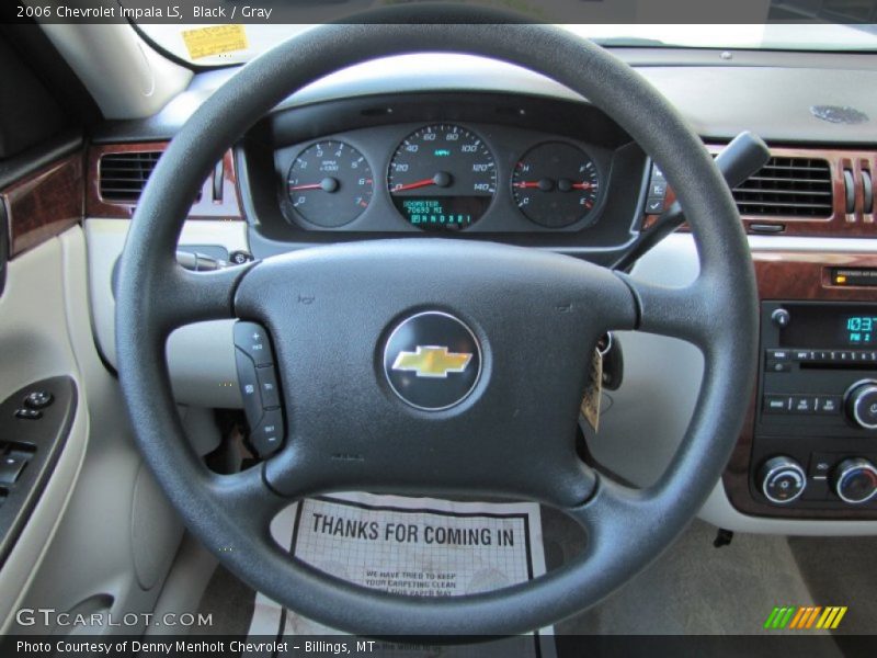 Black / Gray 2006 Chevrolet Impala LS