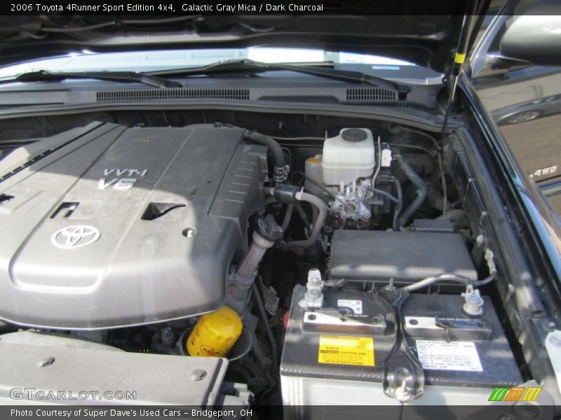 2006 4Runner Sport Edition 4x4 Engine - 4.0 Liter DOHC 24-Valve VVT V6