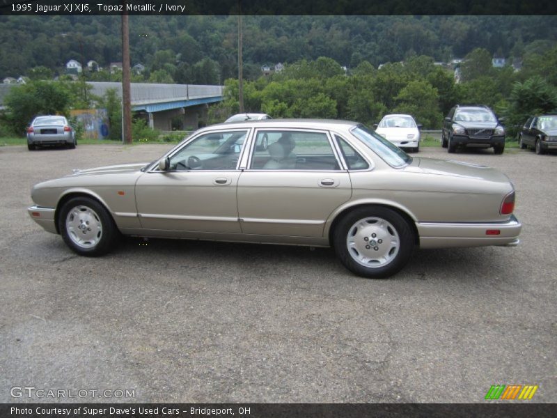 Topaz Metallic / Ivory 1995 Jaguar XJ XJ6