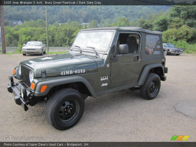 Moss Green Pearlcoat / Dark Slate Gray 2005 Jeep Wrangler X 4x4