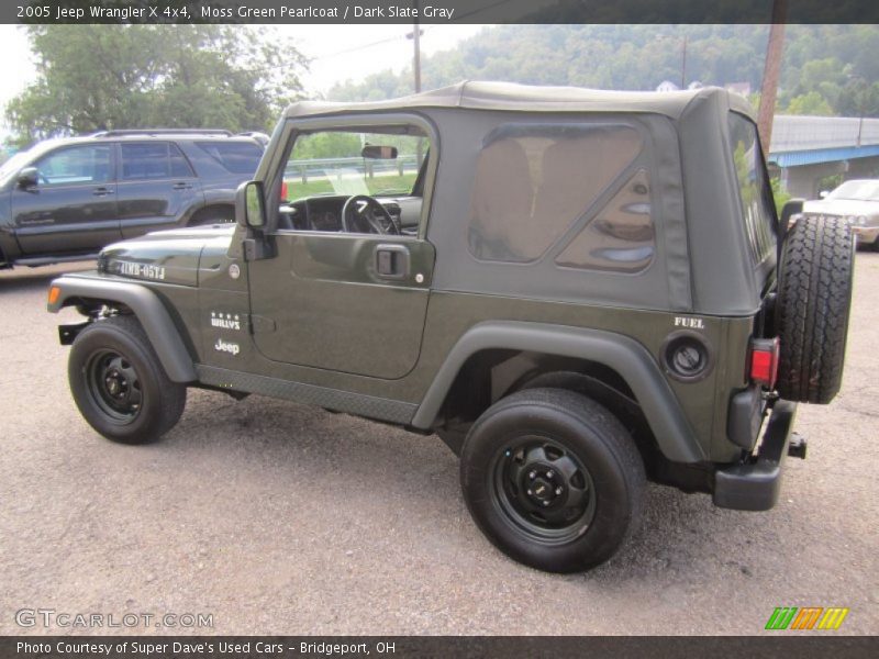 Moss Green Pearlcoat / Dark Slate Gray 2005 Jeep Wrangler X 4x4