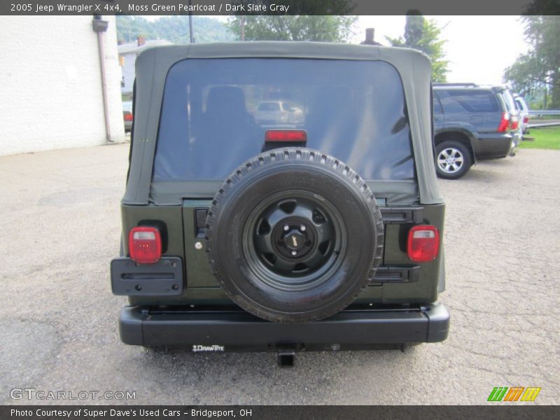 Moss Green Pearlcoat / Dark Slate Gray 2005 Jeep Wrangler X 4x4
