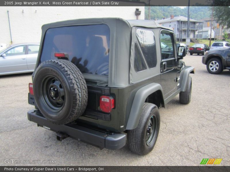 Moss Green Pearlcoat / Dark Slate Gray 2005 Jeep Wrangler X 4x4