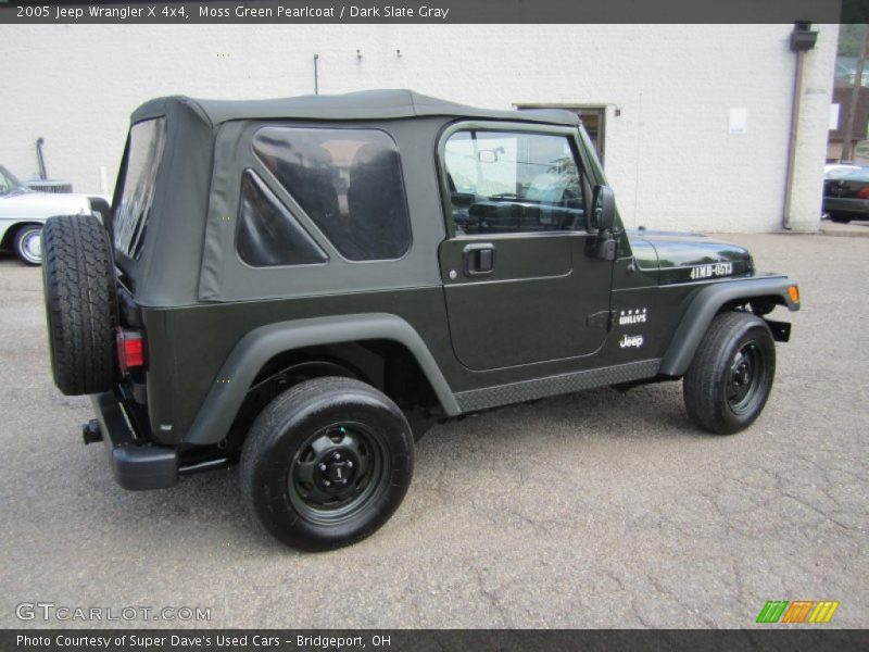Moss Green Pearlcoat / Dark Slate Gray 2005 Jeep Wrangler X 4x4