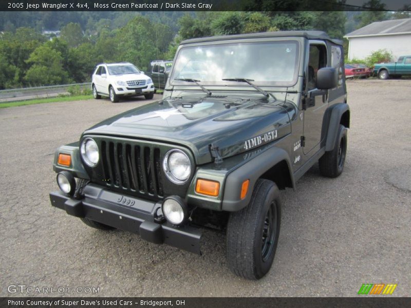 Moss Green Pearlcoat / Dark Slate Gray 2005 Jeep Wrangler X 4x4