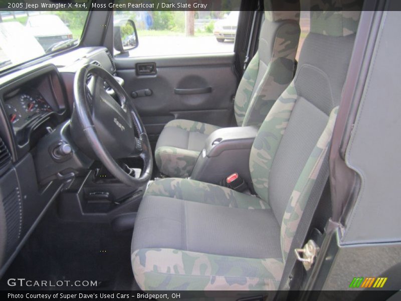 Moss Green Pearlcoat / Dark Slate Gray 2005 Jeep Wrangler X 4x4