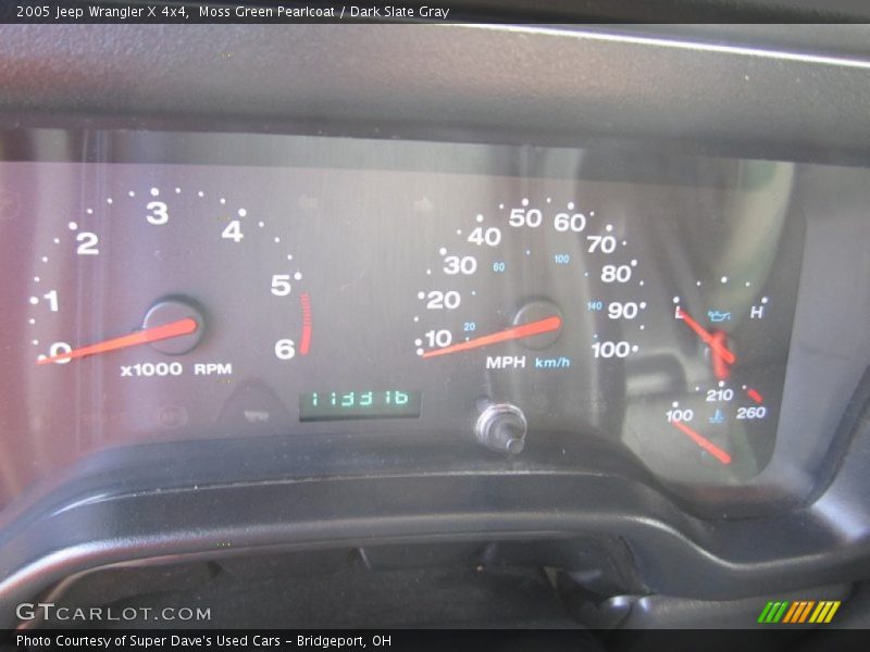 Moss Green Pearlcoat / Dark Slate Gray 2005 Jeep Wrangler X 4x4