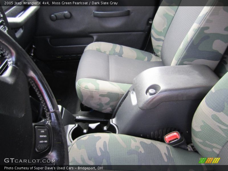 Moss Green Pearlcoat / Dark Slate Gray 2005 Jeep Wrangler X 4x4