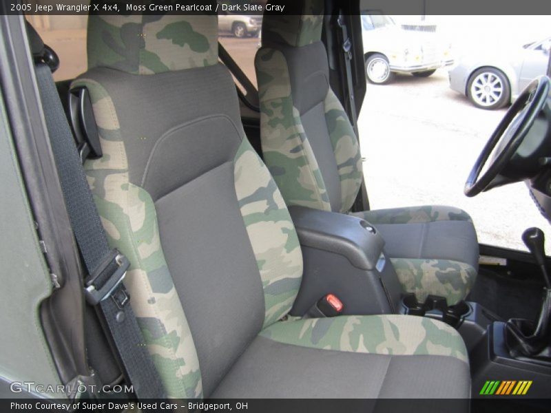 Moss Green Pearlcoat / Dark Slate Gray 2005 Jeep Wrangler X 4x4