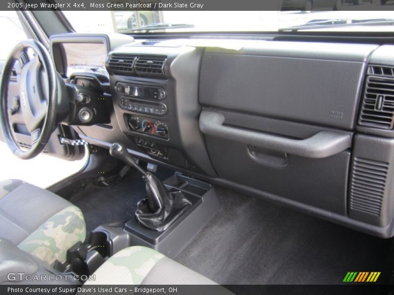 Moss Green Pearlcoat / Dark Slate Gray 2005 Jeep Wrangler X 4x4
